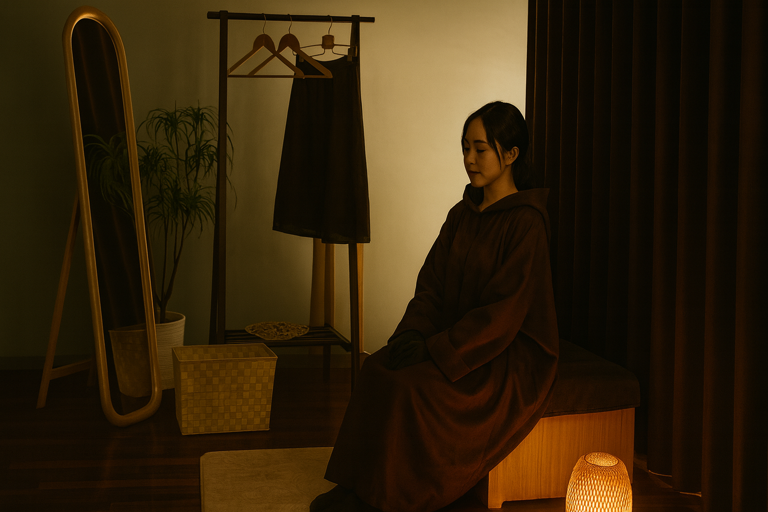 よもぎ蒸しの施術イメージ